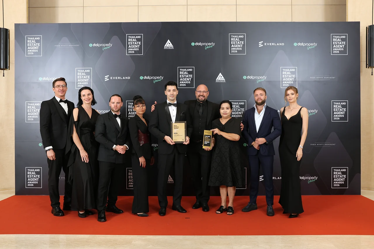 Команда IBG Property с наградой на Thailand Real Estate Agent Awards 2026
